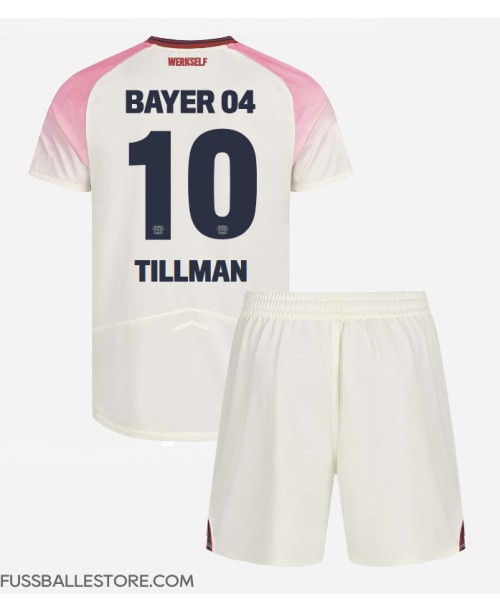 Günstige Bayer Leverkusen Malik Tillman #10 Auswärts Trikotsatzt Kinder 2025-26 Kurzarm (+ Kurze Hosen) Günstige Bayer Leverkusen Malik Tillman #10 Auswärts Trikotsatzt Kinder 2025-26 Kurzarm (+ Kurze Hosen)